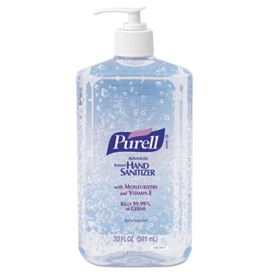 PUREL-20ozPUMP Advanced 
Refreshing Gel Hand Sanitizer, 
Clean Scent, 20 oz Pump 
Bottle, 12/Carton