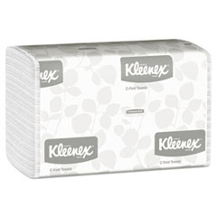 KLEENEX C-FOLD TOWELS,WHITE
10 1/8x13 3/20 150/Pack,16 
Packs/Carton