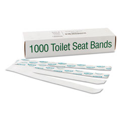 BAGCRAFT Sani/Shield Printed Toilet Seat Band, Paper,