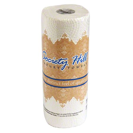 Society Hill 3085 Kitchen 
Roll Perforated Towel 2-Ply 
11&quot; x 8&quot; - 85 Sheet Roll - 
30/CS