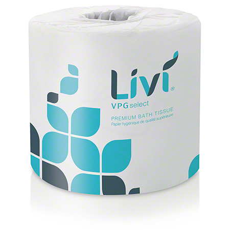 Livi VPG 1PLY Select Bath 
Tissue 1000 sheets per roll
4.06&quot;x3.98&quot;,80/cs safe for 
septic