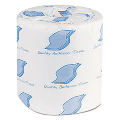 Bathroom Tissues, Septic Safe, 
2-Ply, White, 500 Sheets/Roll, 
96 Rolls/Carton 3X4.2