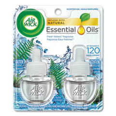 Air Wick Scented Oil Refill,  Fresh Waters, 0.67 oz, 2/Pack, 