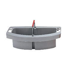 1/2 MOON CADDY16&quot;X9&quot;X5&quot;-GREY FITS ON SIDE COLLECTION BUCKET