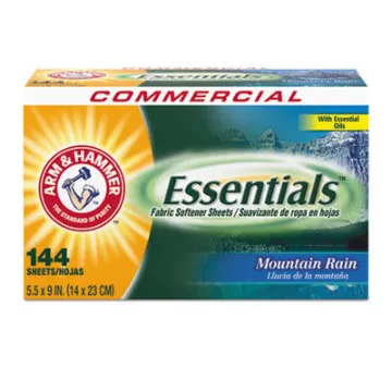 Essentials Dryer Sheets    Mountain Rain    144 Sheets/Box    6 Boxes/Carton