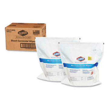 Bleach Germicidal Wipes    12 X 12    Unscented    110/Refill    2/Carton
