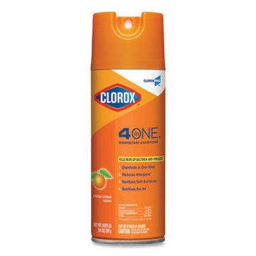 Clorox 4-In-One Disinfectant And Sanitizer    Citrus    14 Oz Aerosol Spray    12/Carton