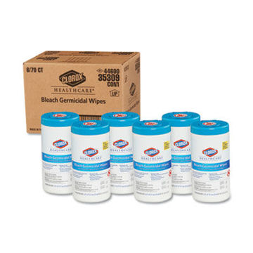 Bleach Germicidal Wipes    6 3/4 X 9    Unscented    70/Canister