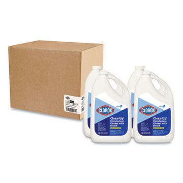 Clean-Up Disinfectant Cleaner With Bleach    Fresh    128 Oz Refill Bottle    4/Carton