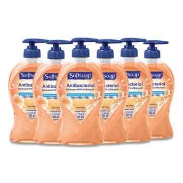 Antibacterial Hand Soap Crisp Clean 11.25 Oz Pump Bottle 6/Carton