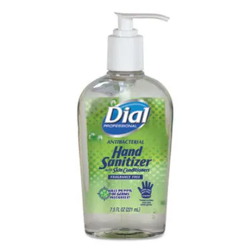 Dial Prof. Gel Hand Sanitizer Antibacterial W/Moisturizers 7.5Oz Pump Bottle 12/Carton