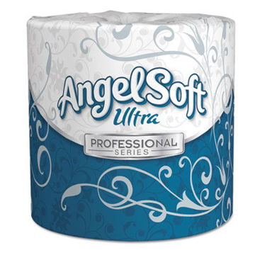 Angel Soft Ps Ultra 2-Ply Premium Bathroom Tissue    Septic Safe    White    400 Sheets Roll    60/Carton