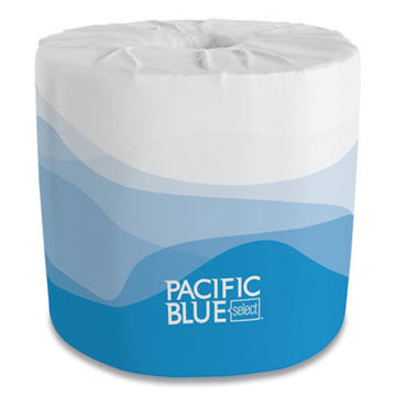 Pacific Blue Select Bathroom Tissue    Septic Safe    2-Ply    White    550 Sheet/Roll    80 Rolls/Carton