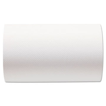 Hardwound Paper Towel Roll Nonperforated 9 X 400Ft  White  6 Rolls/Carton