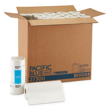 Pacific Blue Select Two-Ply Perforated Paper Kitchen Roll Towels    11 X 8.8    White    100/Roll    30 Rolls/Carton