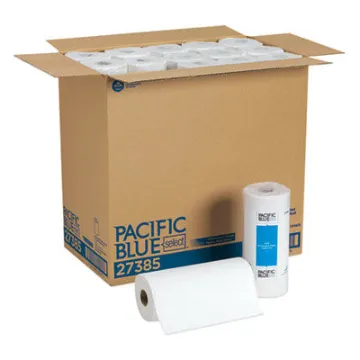 Pacific Blue Select Two-Ply Perforated Paper Kitchen Roll Towels    11 X 8.8    White    85/Roll    30 Rolls/Carton