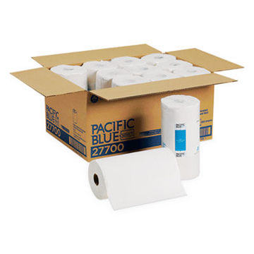 Pacific Blue Select Two-Ply Perforated Paper Kitchen Roll Towels    11 X 8.8    White    250/Roll    12 Rolls/Carton