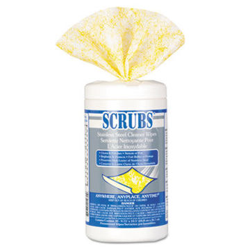 Stainless Steel Cleaner Towels    30/Canister    6 Canisters/Carton
