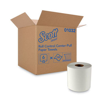 Essential Roll Control Center-Pull Towels    8 X 12    White    700/Roll    6 Rolls/Ct