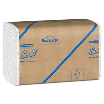 Essential 100% Recycled Fiber Multi-Fold Towels    9 1/5 X 9 2/5    250/Pk    16 Pk/Ct