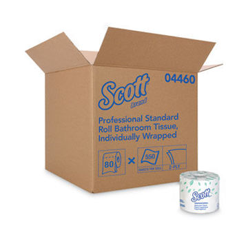 Essential Standard Roll Bathroom Tissue    Septic Safe    2-Ply    White    550 Sheets/Roll    80/Carton