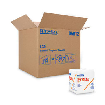 L30 Towels    Quarter Fold    12 1/2 X 12    90/Polypack    12 Polypacks/Carton