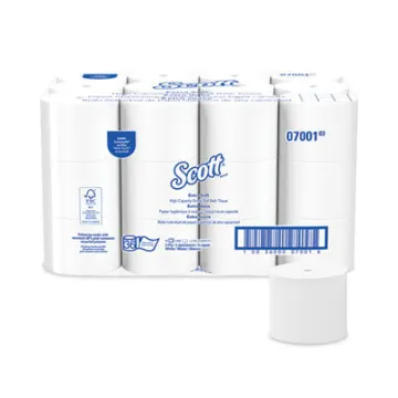 Essential Extra Soft Coreless Standard Roll Bath Tissue    Septic Safe    2-Ply    White    800 Sheets/Roll    36 Rolls/Carton