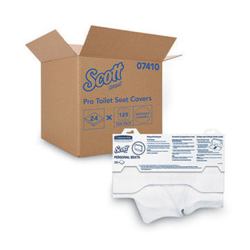 Personal Seats Sanitary Toilet Seat Covers  15 X 18 White  125/Pack 24 Packs/Carton