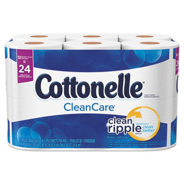 Clean Care Bathroom Tissue    Septic Safe    1-Ply    White    170 Sheets/Roll    48 Rolls/Carton