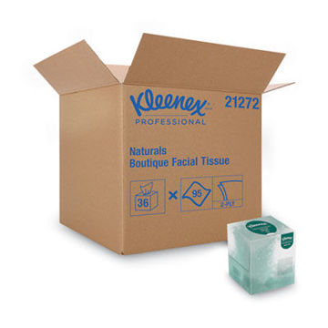 Naturals Facial Tissue    2-Ply    White    95 Sheets/Box    36 Boxes/Carton