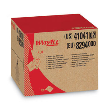X80 Cloths    Brag Box    Hydroknit    Blue    11.1 X 16.8    160 Wipers/Carton