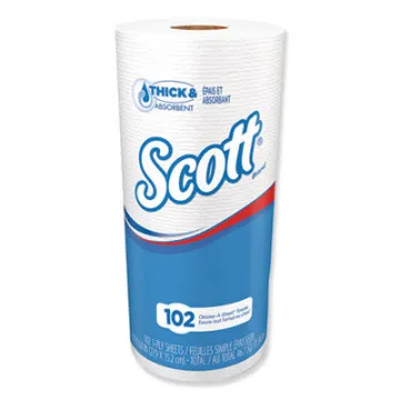 Choose-A-Sheet Mega Kitchen Roll Paper Towels    1-Ply    White    102/Roll    24/Carton