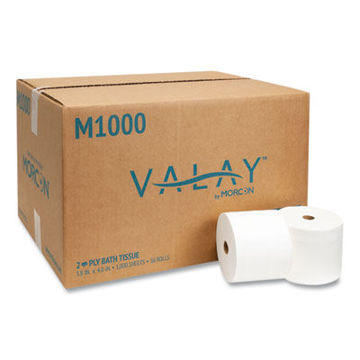 Small Core Bath Tissue    Septic Safe    2-Ply    White    1000 Sheets/Roll    36 Roll/Carton