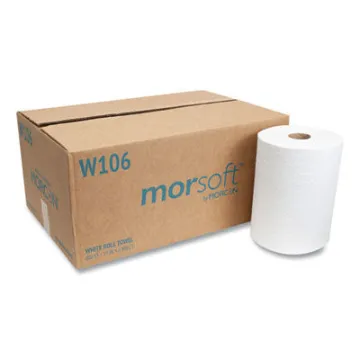 10 Inch Roll Towels    1-Ply    10" X 800 Ft    White    6 Rolls/Carton