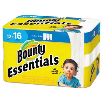 Essentials Select-A-Size Kitchen Roll Paper Towels    2-Ply    83 Sheets/Roll    12 Rolls/Carton