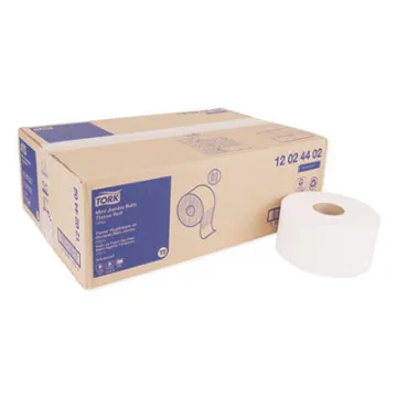 Advanced Mini-Jumbo Roll Bath Tissue Septic Safe 2-Ply White 3.48" X 751 Ft 12 Rolls/Carton