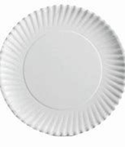 Picture of "Paper Plate 9"" White 1200Cs Med Wt 12/100"