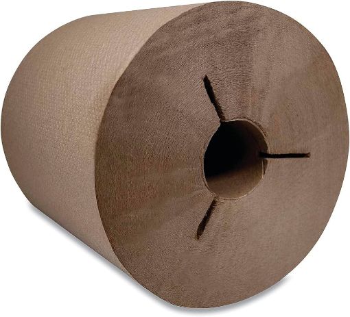 Picture of Roll Towel Notched NK600 - 8" x 600', Kraft 2" Core (12/cs)