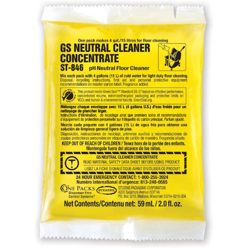 Picture of Neutral Cleaner 2Oz/72Pk Concentrate Makes 4Gallons Green Seal