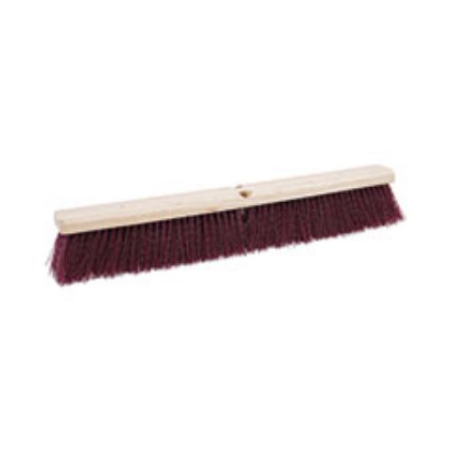 Picture of Floor Brush Head    3 1/4" Maroon Stiff Polypropylene    24"