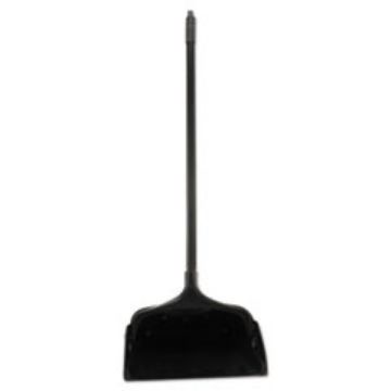Picture of Lobby Pro Upright Dustpan    W/Wheels    12 1/2 "    Polypropylene W/Vinyl Coat    Black