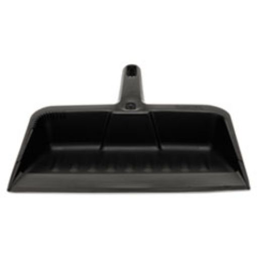 Picture of Heavy-Duty Dustpan    8 1/4" W    Polypropylene    Charcoal