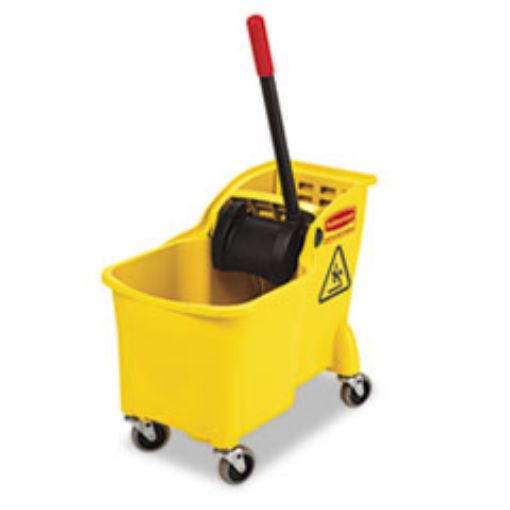 Picture of Tandem 31qt Bucket/Wringer Combo, Yellow