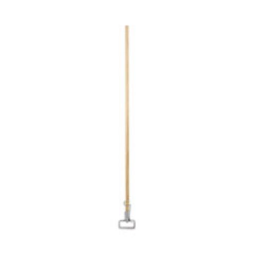 Picture of Spring Grip Metal Head Mop Handle For Most Mop Heads    60" Wood Handle