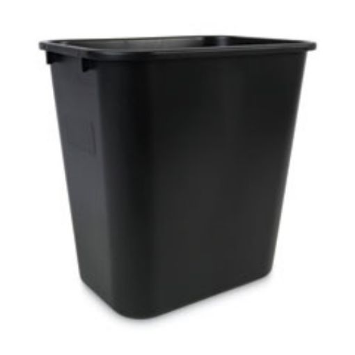 Picture of Soft-Sided Wastebasket    28 Qt    Black