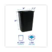 Picture of Soft-Sided Wastebasket    41 Qt    Plastic    Black