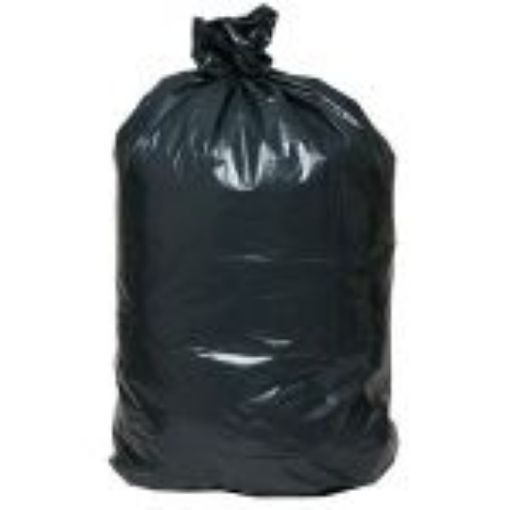 Picture of Slim Jim Low Density Can Liner – Black 28” x 45”, 1.2 mil, 30 Mic. Blend, 23 Gallon – (10/10 Rolls) 100/CS
