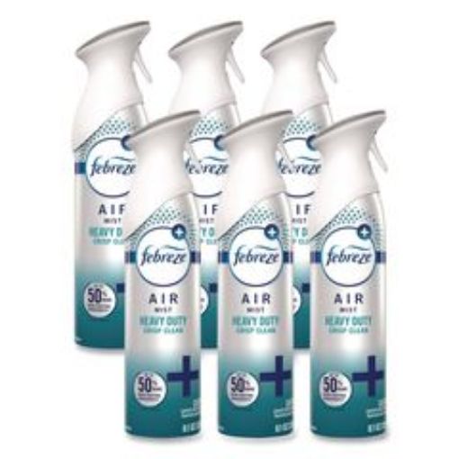 Picture of Fabreze AIR, Heavy-Duty Crisp Clean, 8.1 oz Aerosol Spray, 6/Carton