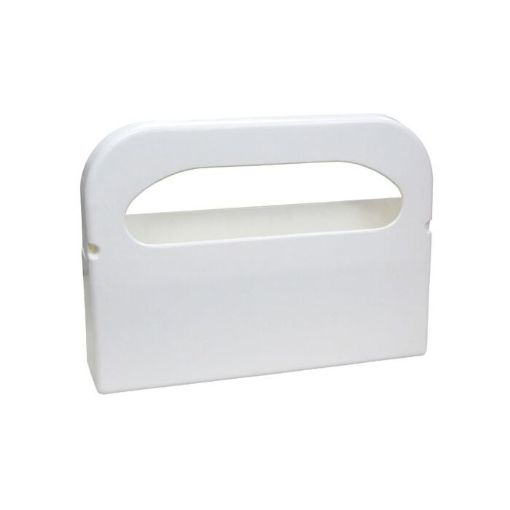 Picture of Toilet Seat Cover Dispenser Wall Mount, White, Plastic, Round Corner, Half Fold,